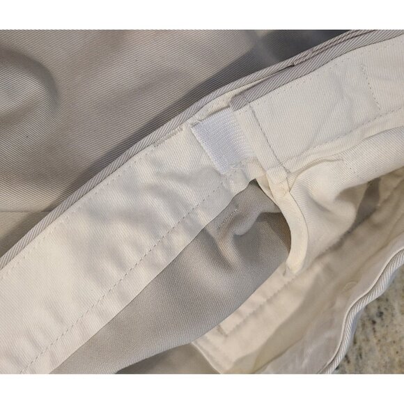 LL Bean Mens 42x29.5" Comfort Waist Tan Khaki Chino Pants *Hemmed* - Picture 13 of 16